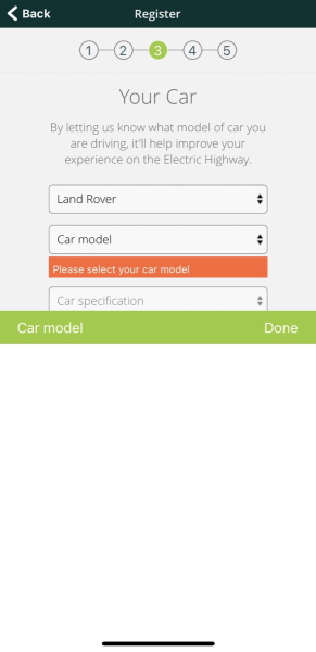 Electric Highway App